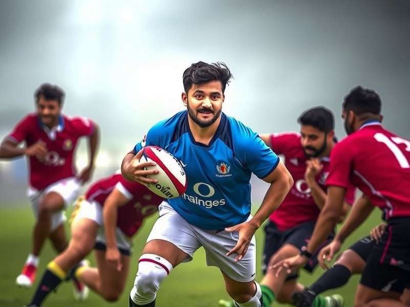 Indian Rugby Fans Playing Trailblazing Rugby Pros Indian Rugby Fans Playing Trailblazing Rugby Pros